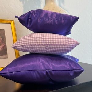 Set of Three Purse/Bag Pillows-Approx sizes: 7X8, 8X9, 9.5X10